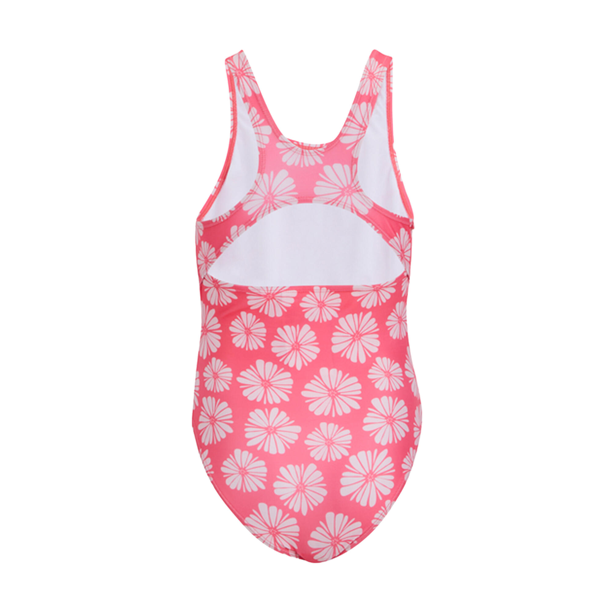 Meisjes Katrisse Bloem Eéndelig Zwempak (Roze waas) 2/4