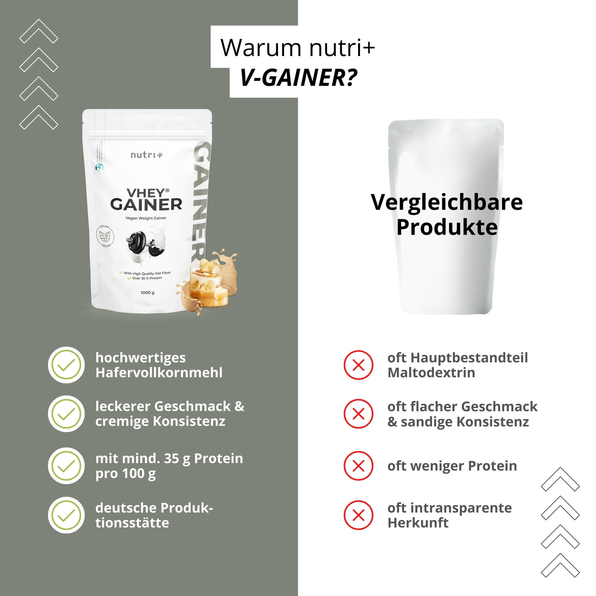VHEY Gainer 1000 g - Galleta de vainilla 5/5