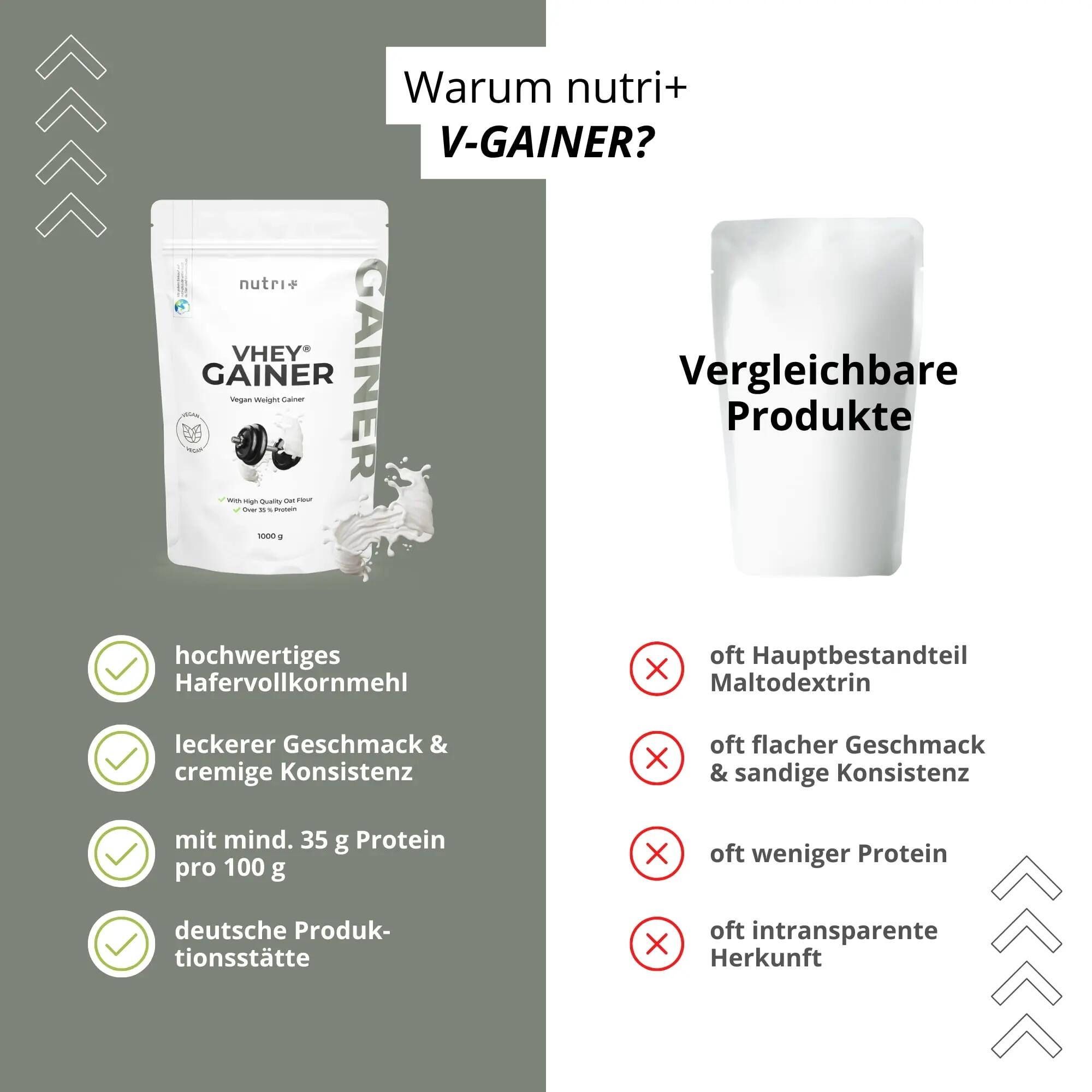VHEY Gainer 1000 g - Naturel 5/6