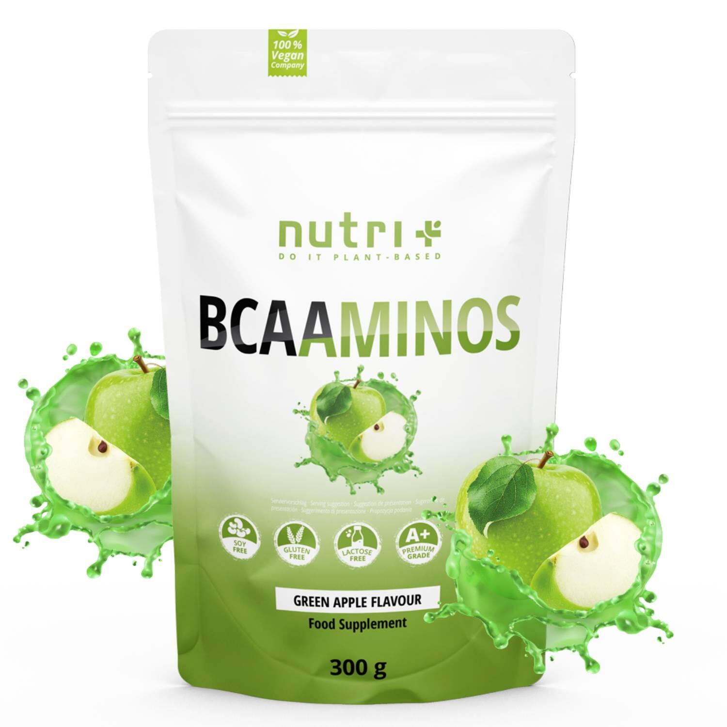 BCAAminos en polvo 300 g - Manzana verde 1/5