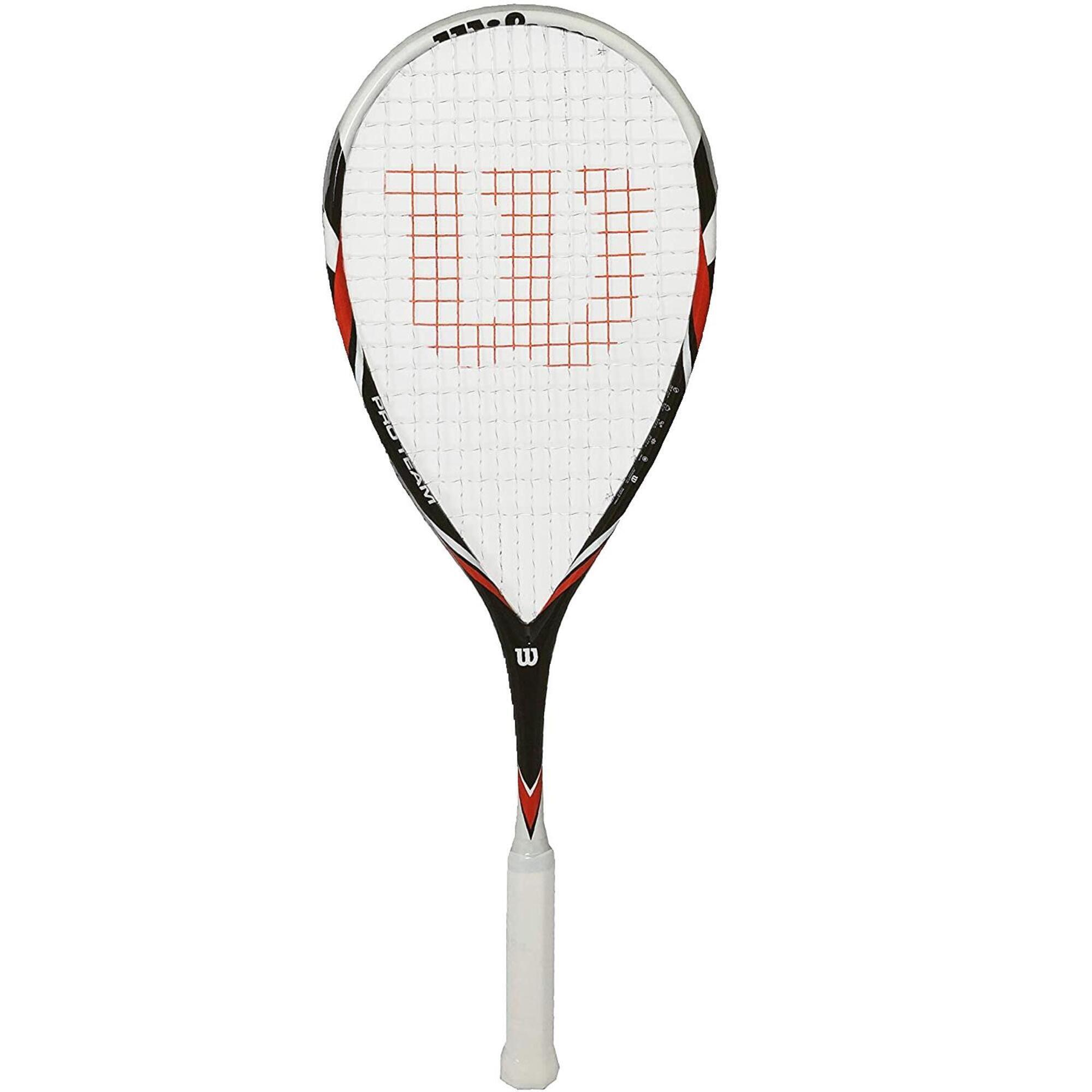 Wilson Pro Team Red Squash Racket & Cover 1/2