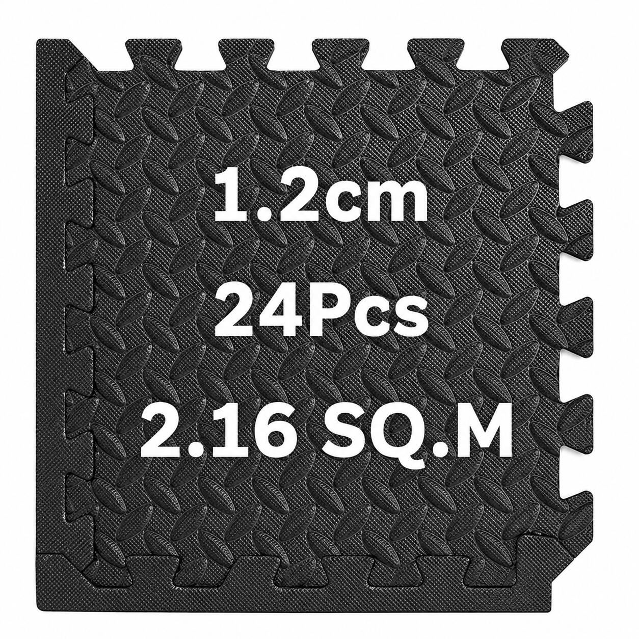 24 unidades Suelo Puzzle Fitness Goma 12 mm Grosor 5/5
