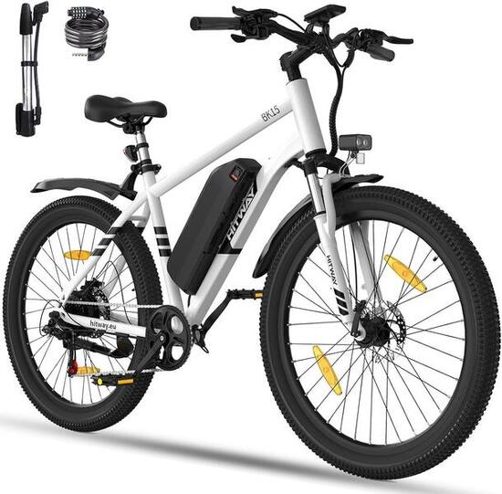 Elektrische mountainbike 27,5" uitneembare accu 7 versnellingen