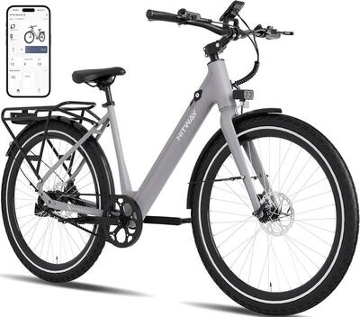 Elektrische stadsfiets lage instap riemaandrijving koppelsensor bk18pro