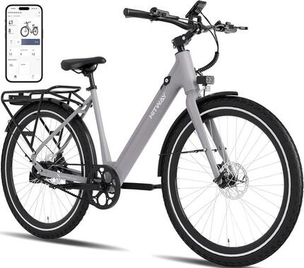 Elektrische stadsfiets lage instap riemaandrijving koppelsensor bk18pro