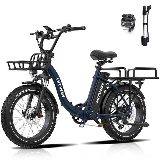 Opvouwbare elektrische cargofiets 20", fat tyres, 1296Wh, BK6S PLUS
