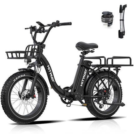 Opvouwbare elektrische cargofiets 20", fat tyres, 1296Wh, BK6S PLUS