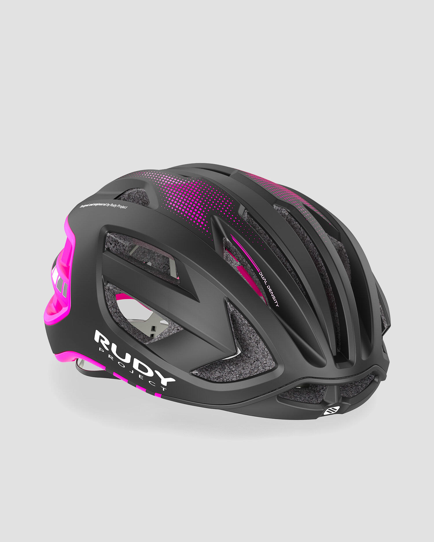 Czarno-różowy kask rowerowy Rudy Project Egos 1/5