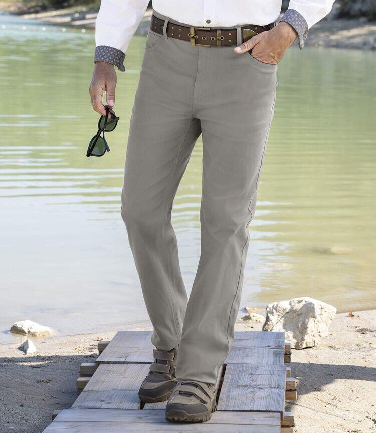 Le Lot de 2 Pantalons en Twill Stretch 4/5