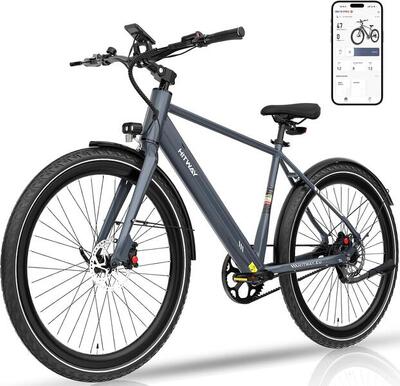 Elektrische stadsfiets riemaandrijving koppelsensor bk19pro