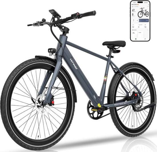 Vélo de ville électrique cadre haut courroie capteur de couple bk19pro