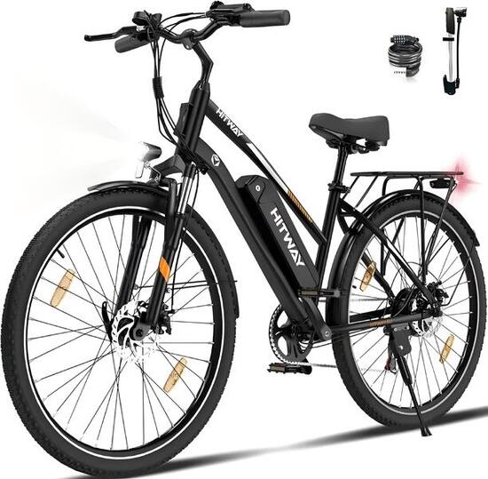 Vélo électrique de ville 28", batterie amovible 432Wh, BK27