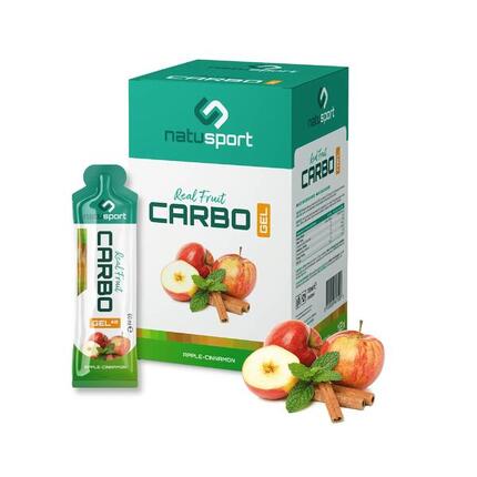 Real Fruit Carbo Gel - 40 g - Gel énergétique - Pomme & Cannelle- 12 portions
