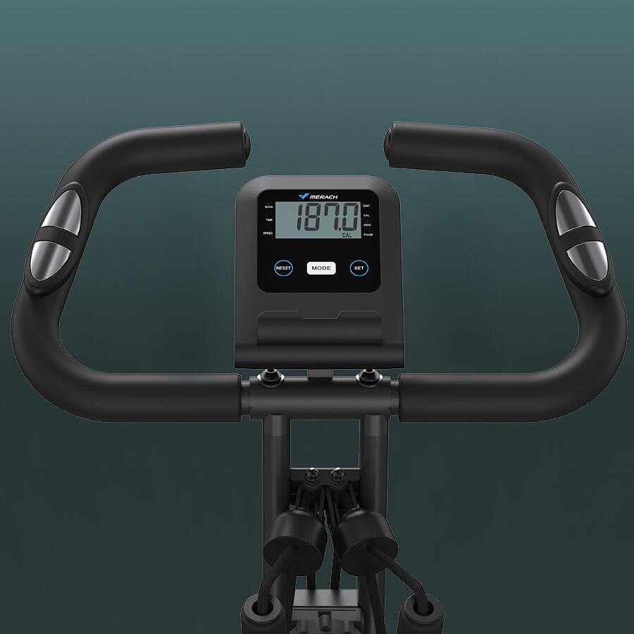 Vélo pliant 4-en-1 Merach, 16 niveaux, écran LCD 2/7