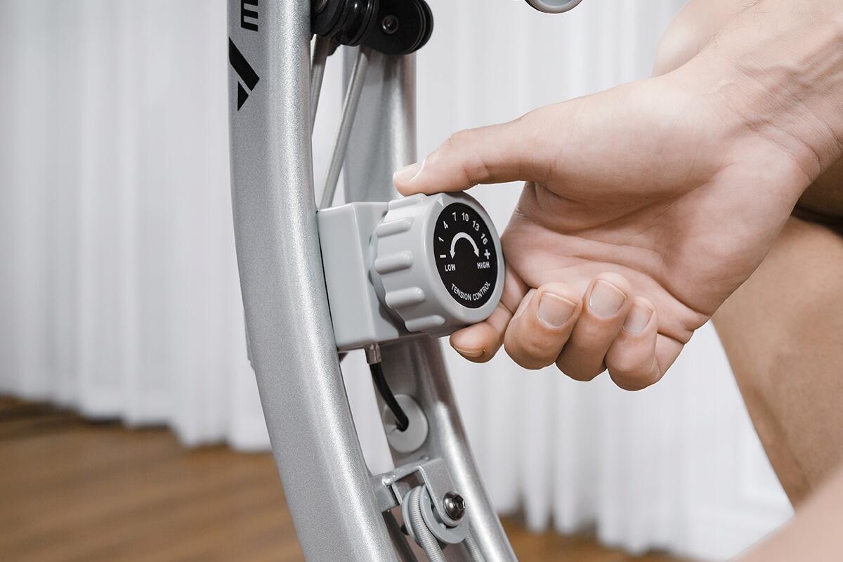 MERACH Vélo d'appartement pliable 4-en-1, 16 niveaux Bluetooth 3/7