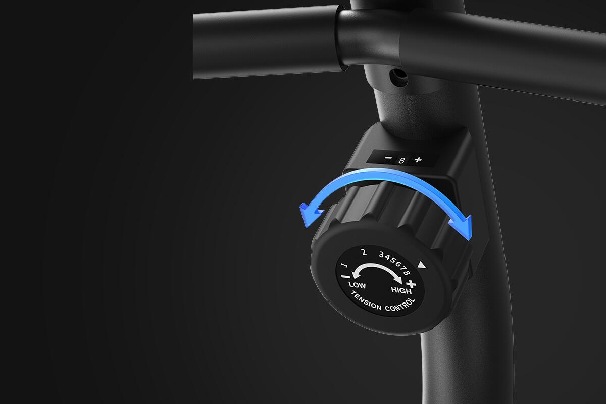 Vélo semi-allongé S08 - 8 niveaux, Bluetooth, écran LCD, 136 kg 5/7