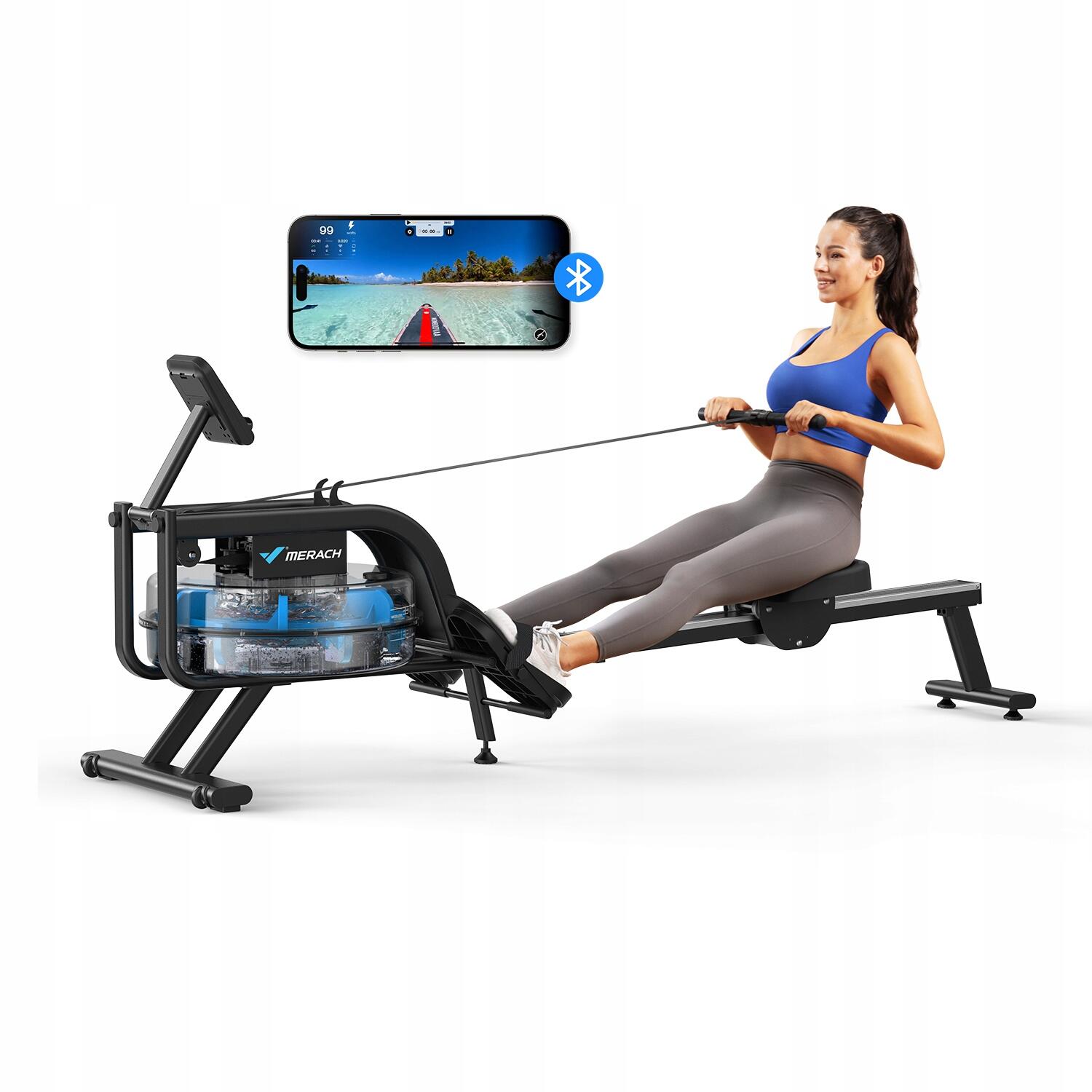 MERACH Wasser-Rudergerät 15 L - klappbar, Bluetooth 2/7
