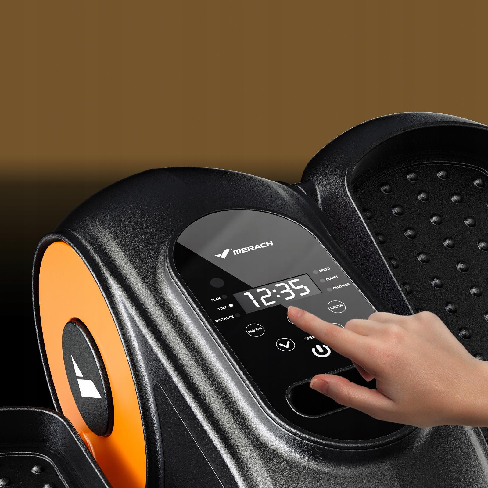 Mini elliptique compact électromagnétique 12 niveaux, écran LCD, portable 2/7