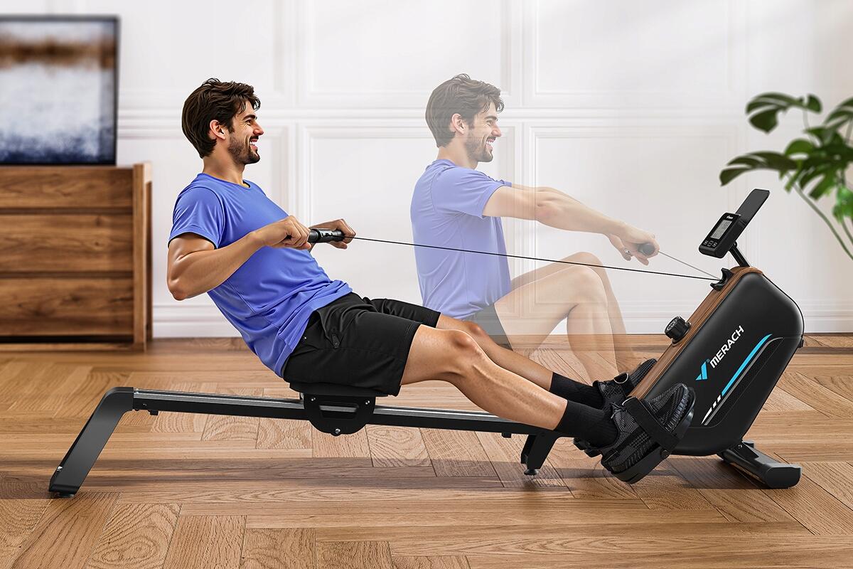 Rameur pliable R15 B2 16 niveaux, magnétique, Bluetooth, écran LCD, 158 kg 5/7