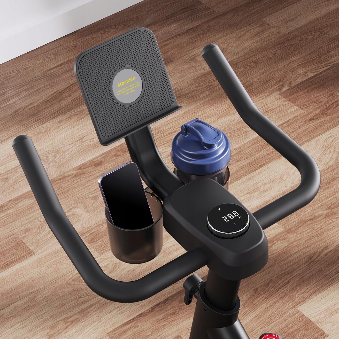 Vélo d'appartement MERACH, magnétique 16 niveaux, écran LCD 2/7