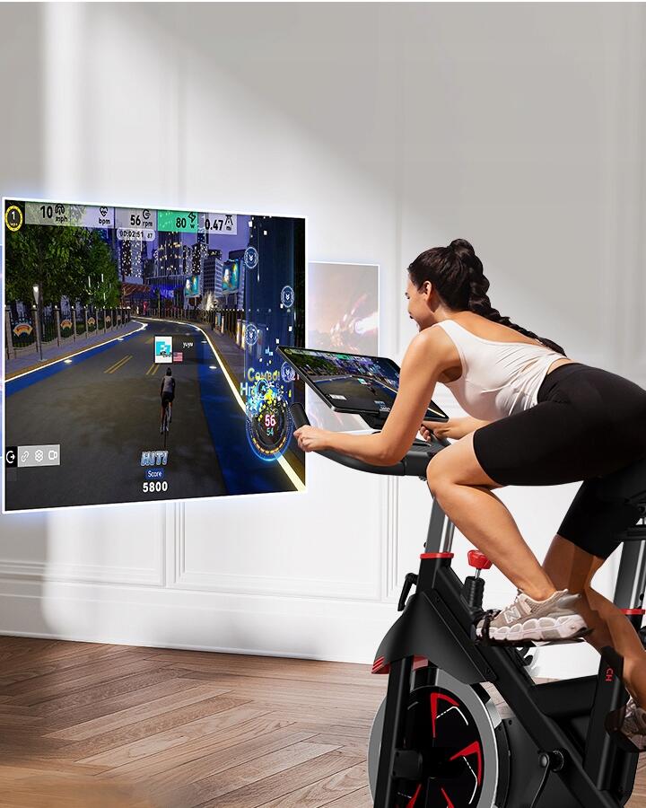 Vélo magnétique 16 niveaux, volant 6 kg, siège réglable 5/7