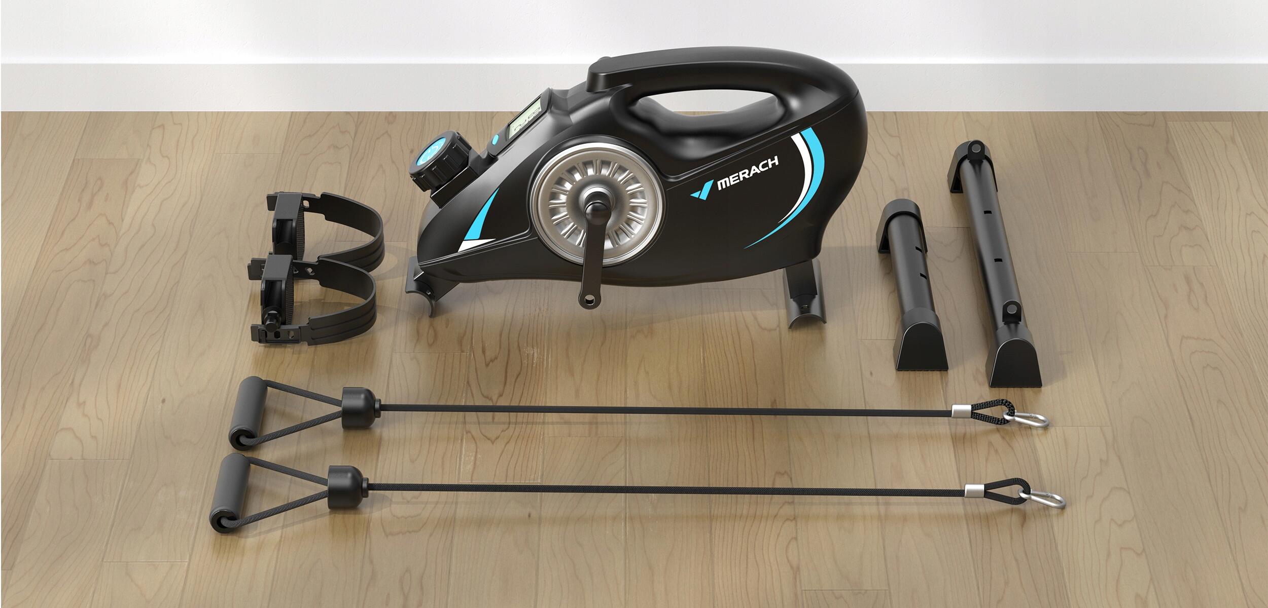 Leiser Mini-Heimtrainer magnetisch 16 Stufen mit LCD und Anti-Rutsch-Matte 2/7