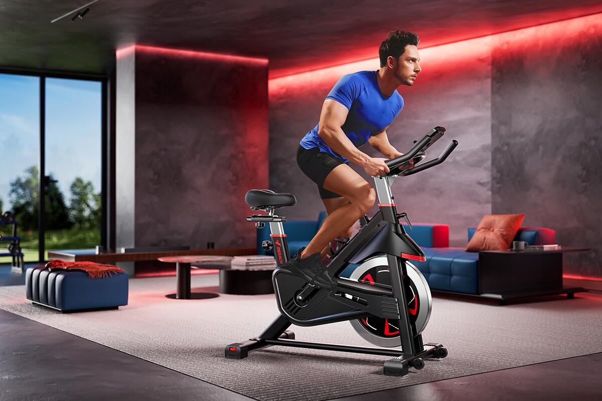 Vélo d'appartement MERACH MR-S38, 16 niveaux, jusqu'à 136 kg 4/7