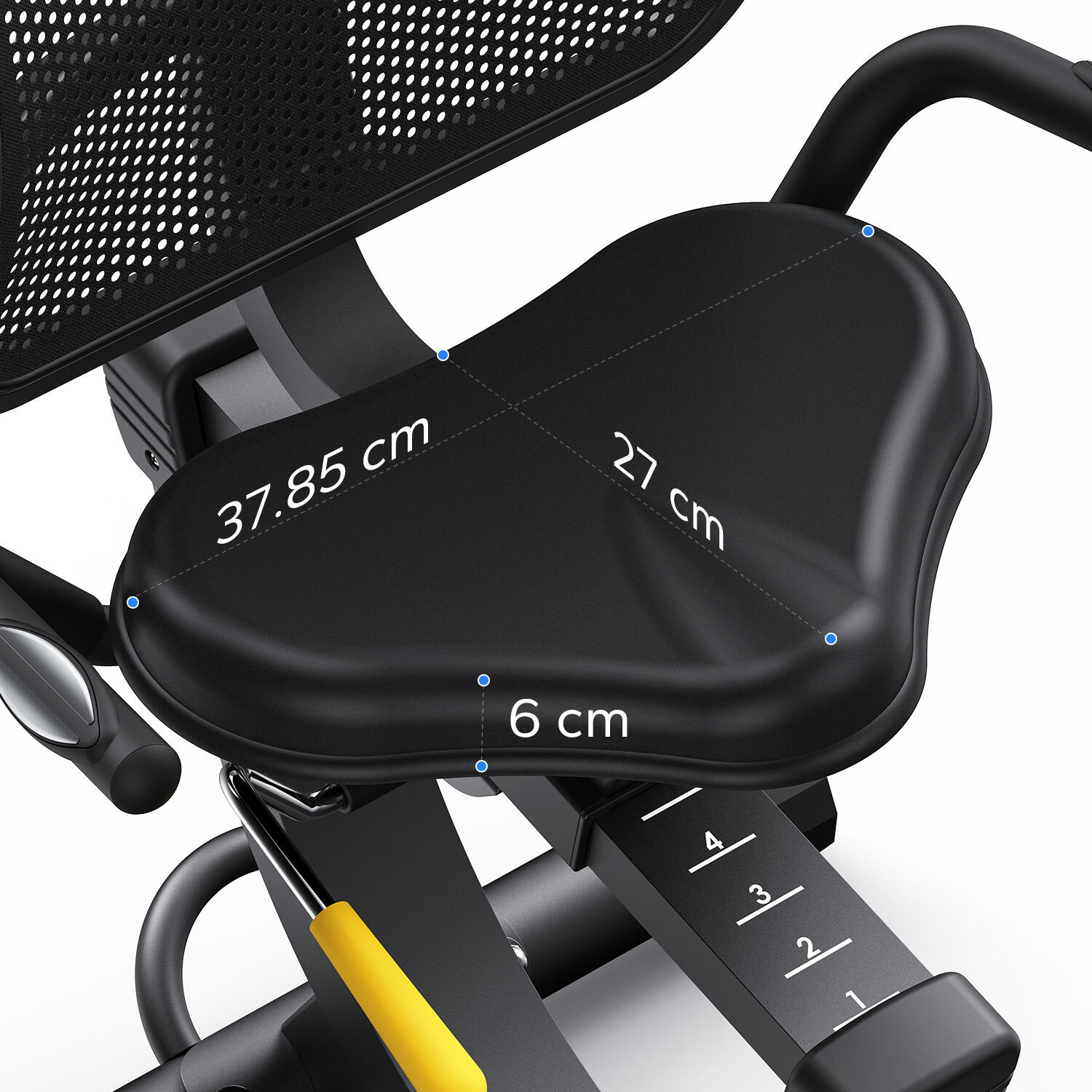 Vélo d'appartement semi-allongé magnétique 8 niveaux, Bluetooth, écran LCD 6/7
