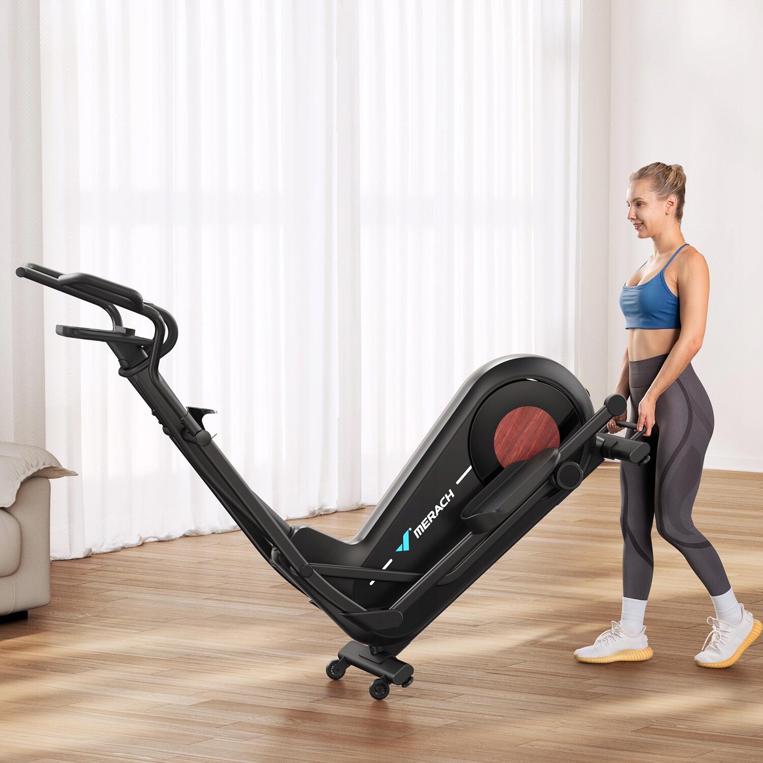 Leiser Crosstrainer, 8 kg Schwungmasse, 8 Stufen, LCD, 180 kg 6/7