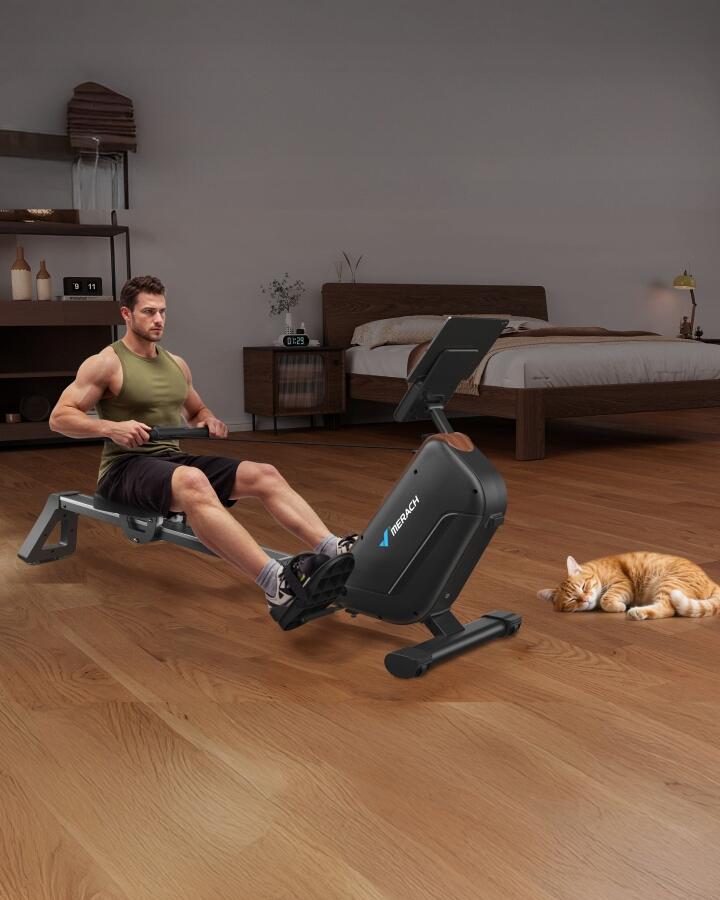 MERACH R15 Rudergerät klappbar 16 Widerstandsstufen selbstantrieb bis 158 kg 6/7