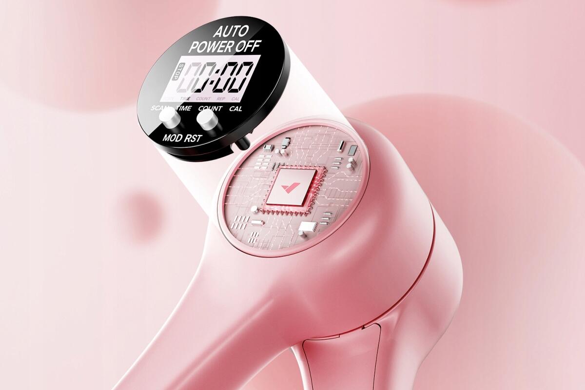 Trainer pelvien et cuisses 360° avec compteur LED, compact et portable 3/7