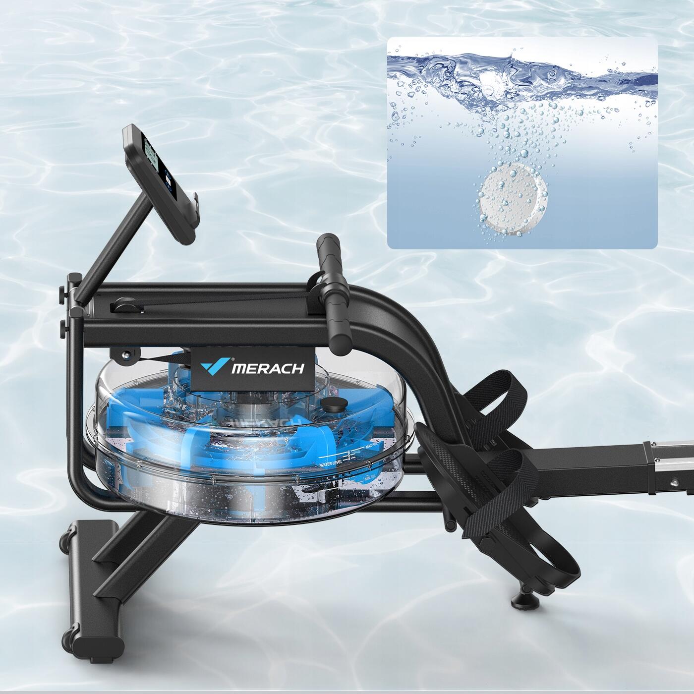 MERACH Wasser-Rudergerät 15 L - klappbar, Bluetooth 6/7