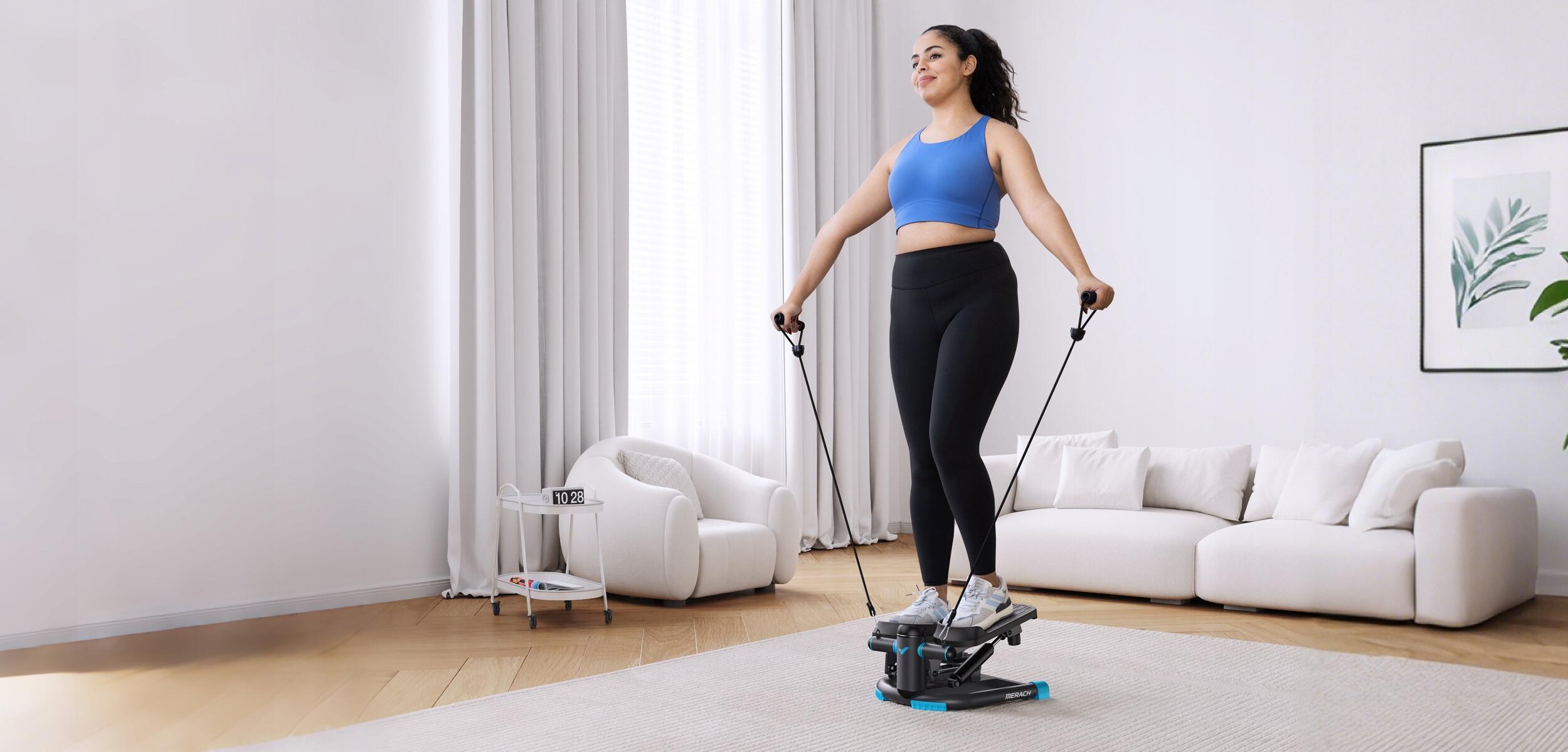 Mini Stepper Swing & Twist mit LCD und App-Anbindung, faltbar, 150 kg Belastung 5/7