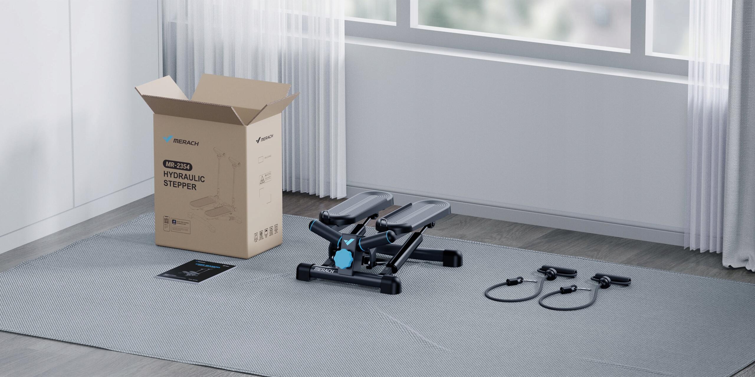 Mini-Stepper LCD, Widerstandsbänder, bis 150 kg 3/7