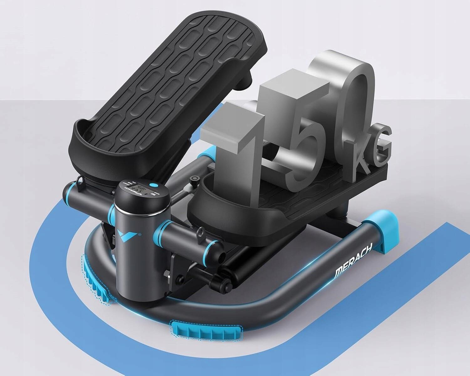 Mini Stepper Swing & Twist mit LCD und App-Anbindung, faltbar, 150 kg Belastung 3/7
