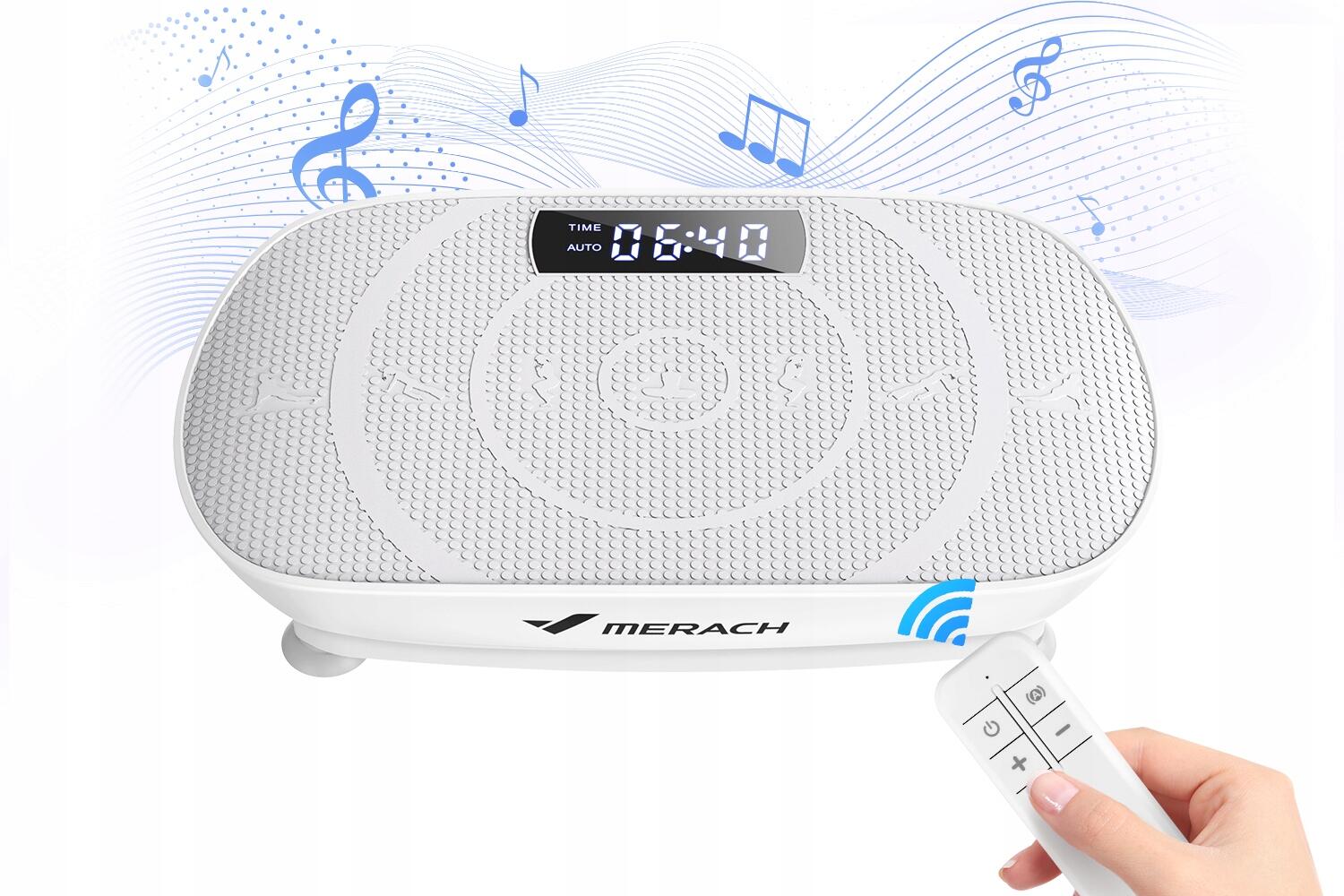 MERACH Vibrationsplatte 10 Stufen, Fernbedienung, Bluetooth 6/7