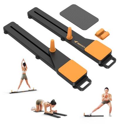 Planche Pilates 4-en-1, pliable, antidérapante