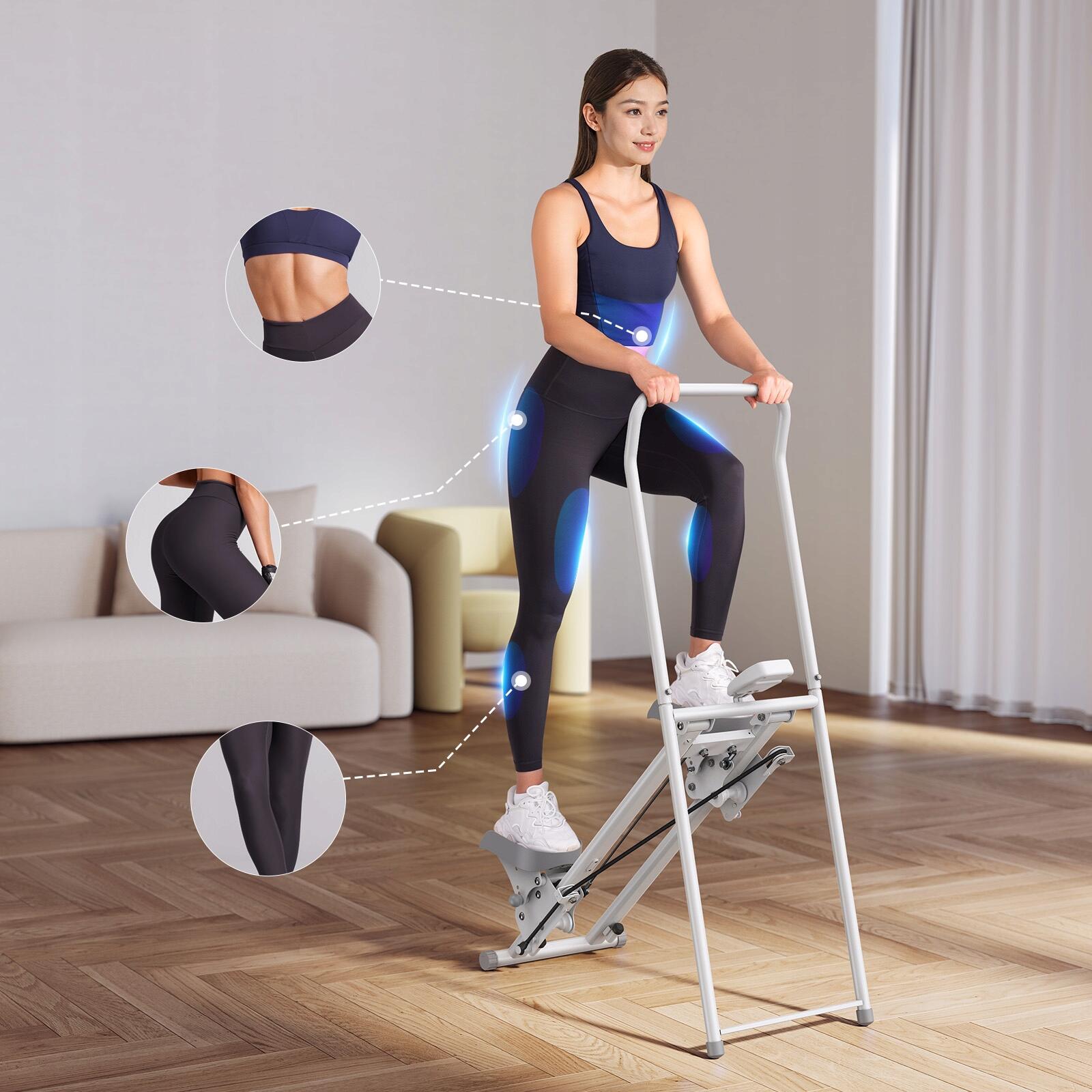 Klappbarer Stepper, 2 Widerstände, 3 Pedalpositionen, 136 kg 6/7
