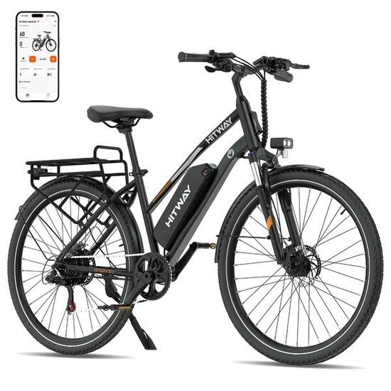 Vélo électrique de ville 28", batterie 468Wh, app, BK27S