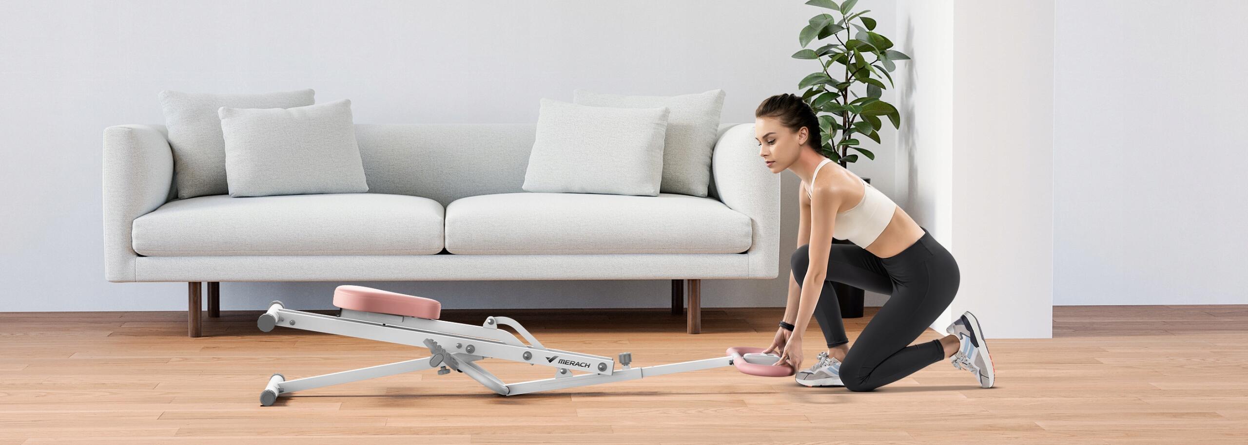Machine à Abdominaux Clover Coaster PRO Pliable – Avec Support Genoux Et Compteur – 3 Positions – Jusqu’à 120 Kg – Noir