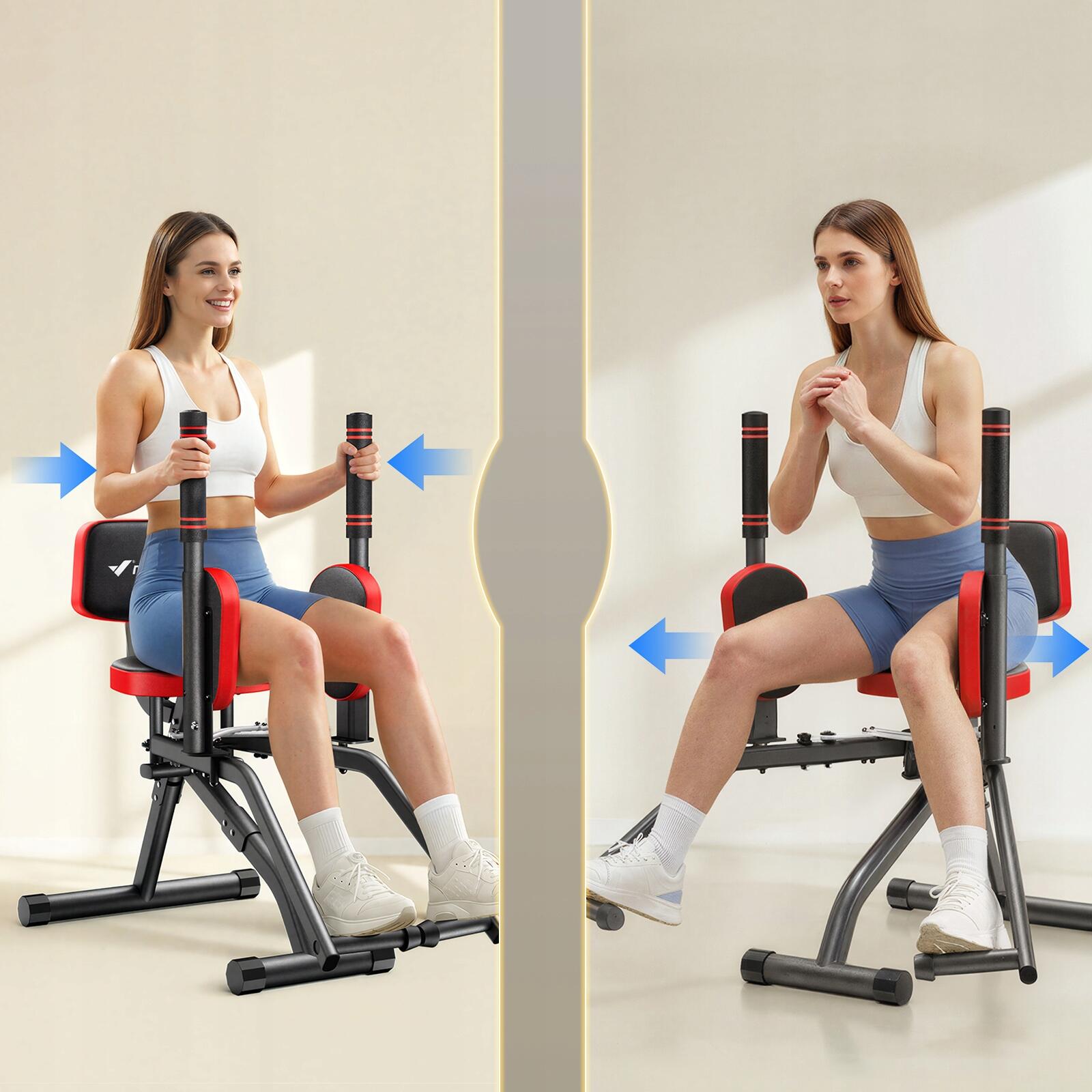 Hüftabduktor 3-in-1 Merach - Heimtrainer für Brust, Po & Beine bis 150 kg 4/7