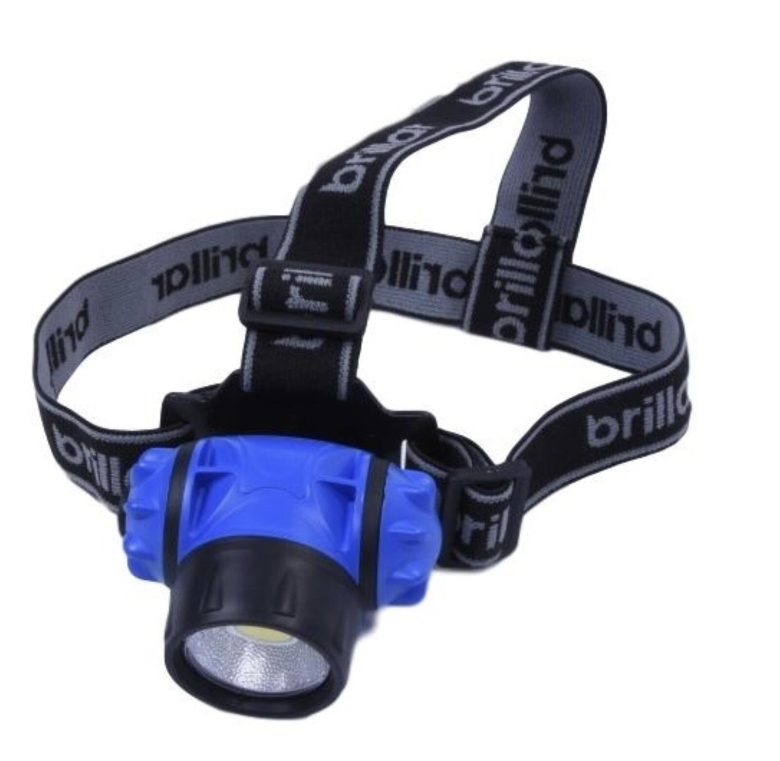 3 Mode Headlamp w COB LED Head Torch Adjustable Headband