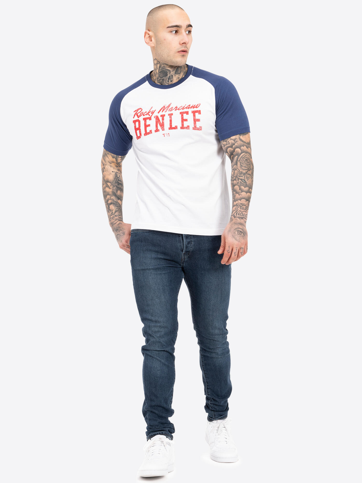 BENLEE Heren-T-shirt normale pasvorm EVERET 3/6
