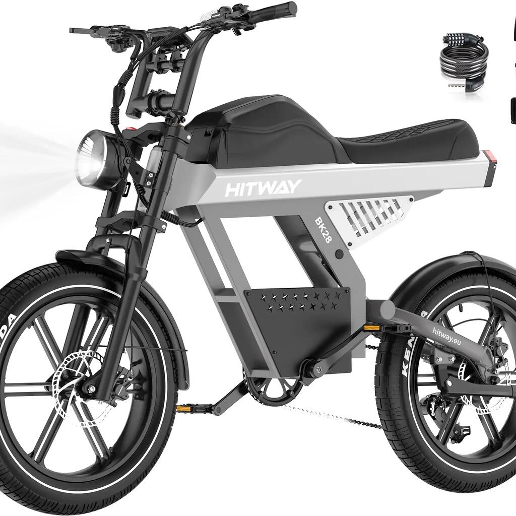 Electric fat bike 20” 1200Wh 20×4.5 tyres Tektro hydraulic brakes BK28