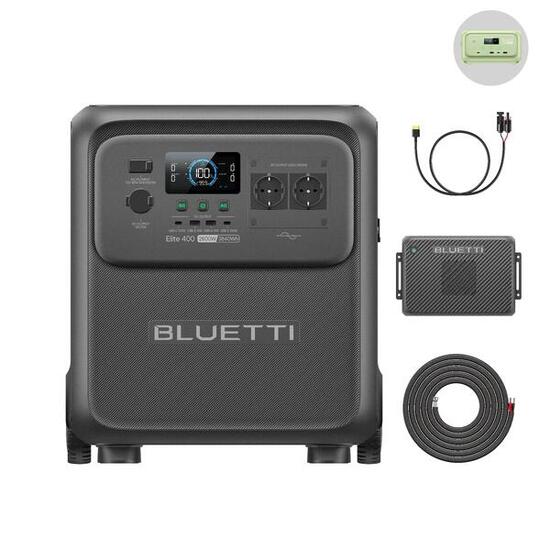 BLUETTI Stacja zasilania Elite400+Charger2 3840Wh kołami do awaryjnego zasilania