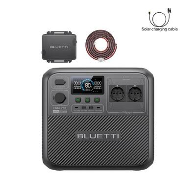 Elite 200 v2 powerstation met charger1, 2073wh lfp, 560w auto snelladen, camping