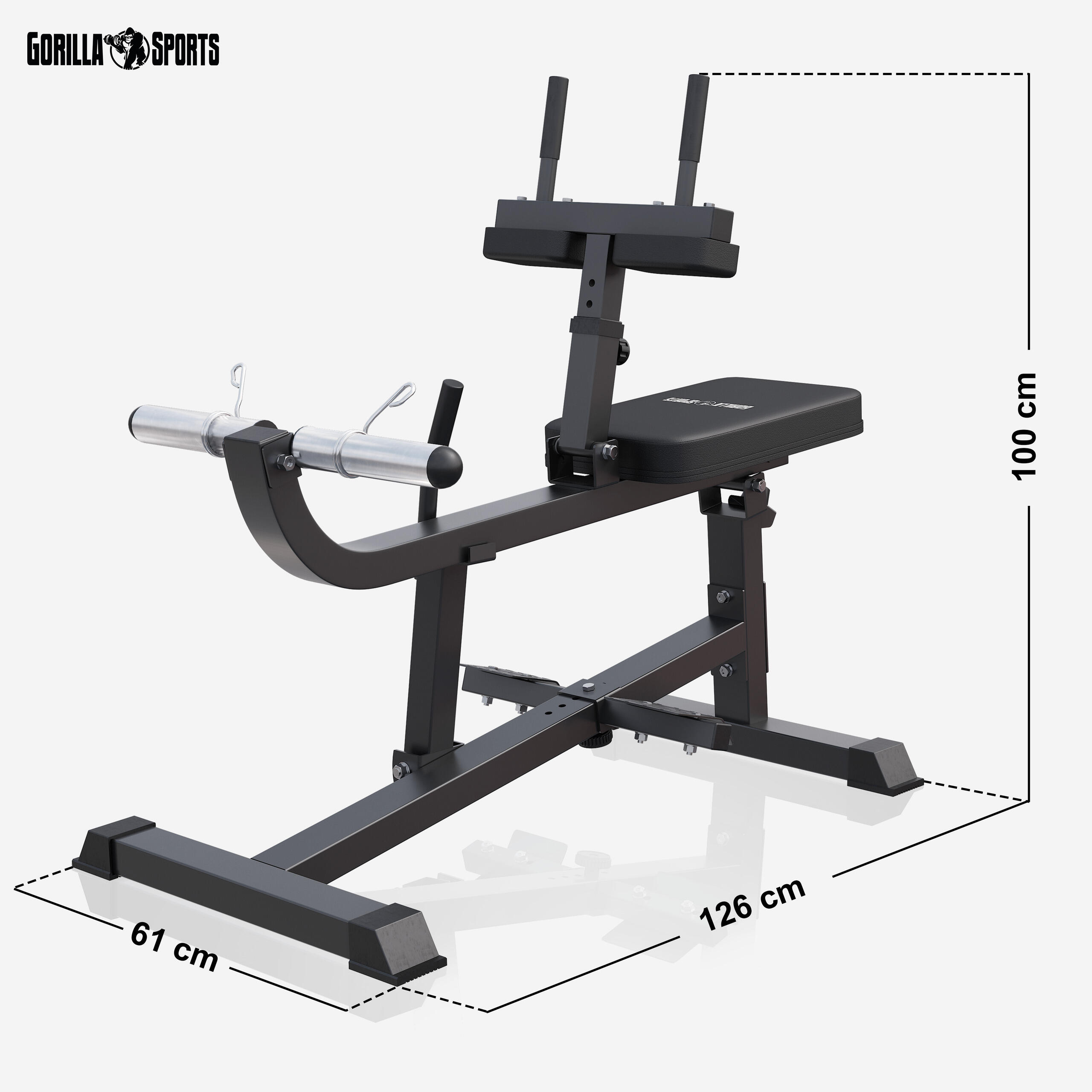 Presse à mollets assise 300 kg | réglable | 30/31 et 50/51 mm 2/7