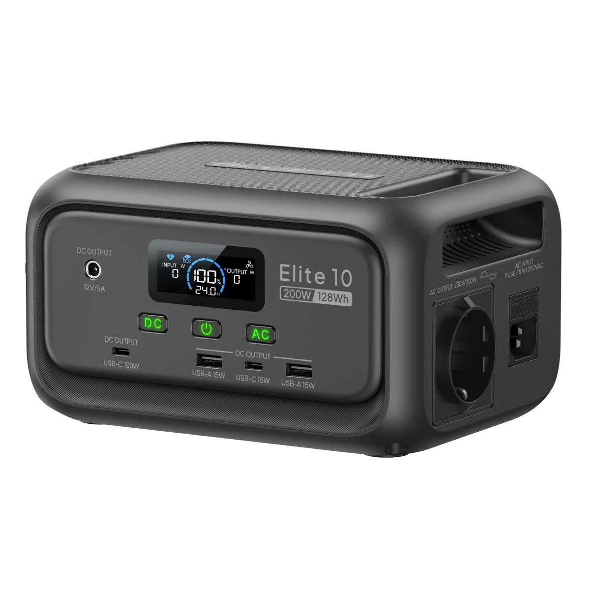 Elite 10 MINI BLUETTI Przenośna stacja zasilania 128Wh weekendy - 99% RENEW