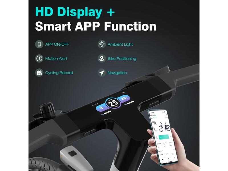 Bicicleta Elétrica Urbana 700C GPS 4G EBIKE-X 6/7