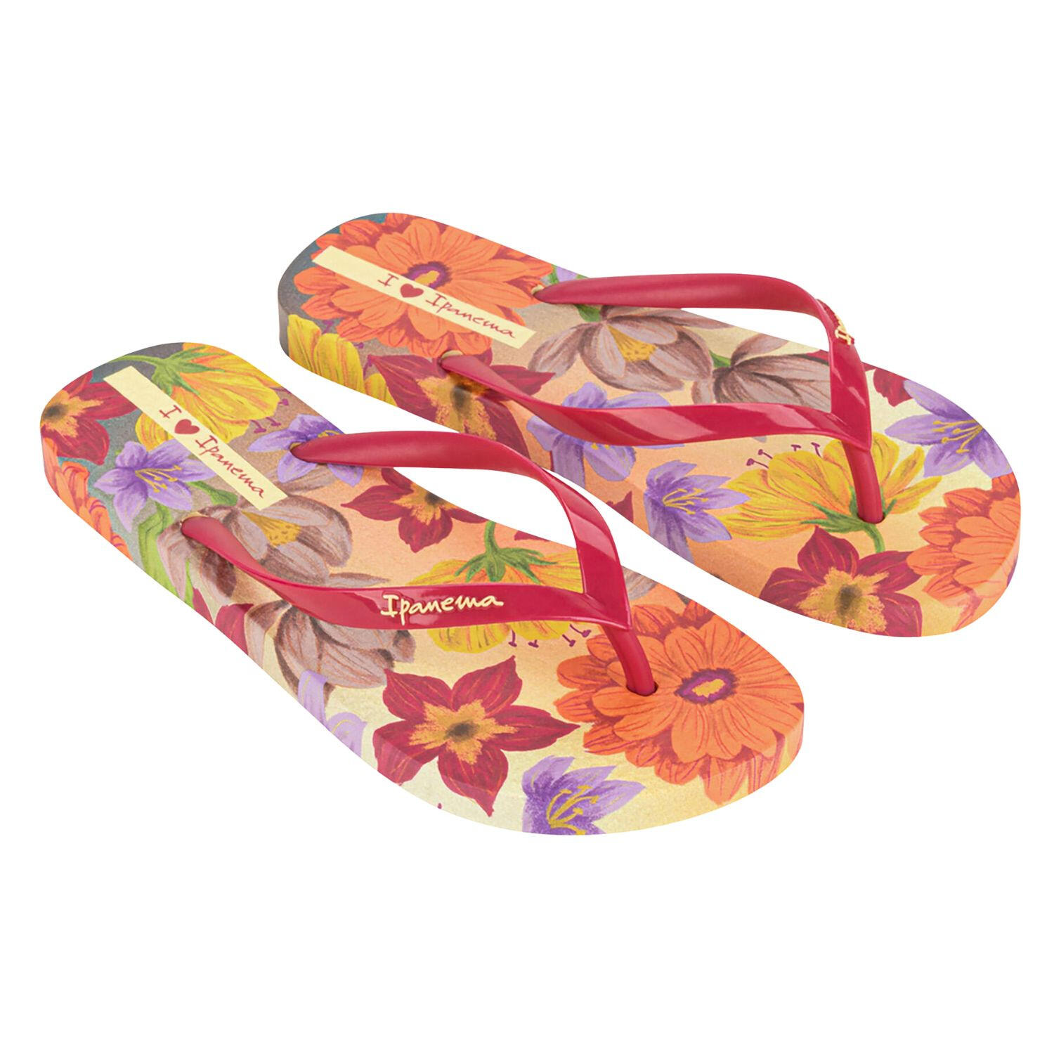 Ipanema Verao Tropical Damen Flip-Flops mit Blumenmuster, Pink, für den Pool 3/4
